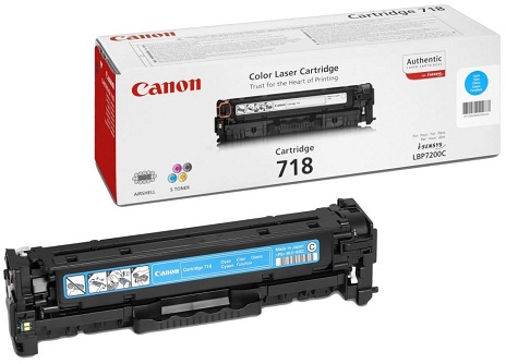 Заправка картриджа Canon 718 cyan